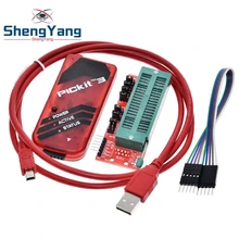Shengyang pickit3 pic kit3 pickit 3 programador de programação offline pic microcontrolador chip monopoly + pic programador adaptador assento