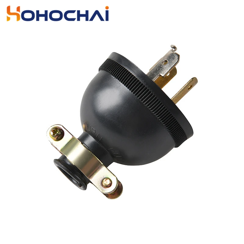 Plug Interface Adapter 2pcs Gasoline Generator Power Line Connector 3pin American Lock Plug Genset Parts