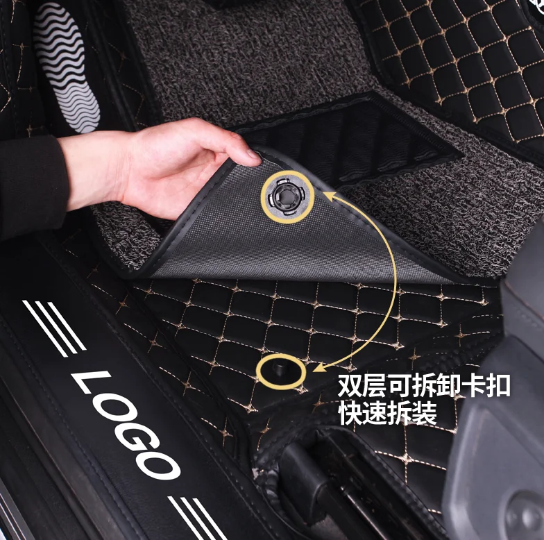 Напольный коврик с полным покрытием для geely Atlas geely auto emgrand X7 1 комплект