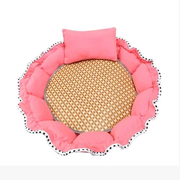 

Summer sleeping Pet mat Round Pumpkin Dog Bed Cotton Cat House Super Soft Cotton Mats Sofa For Chihuahua Dog Basket Pet Kennel