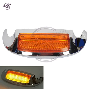 

1 Pcs Motorcycle Front LED Fender Tip Amber Light case for Harley Electra Glide FLHTCU Ultra Limited FLHTK 2009-up free shipping