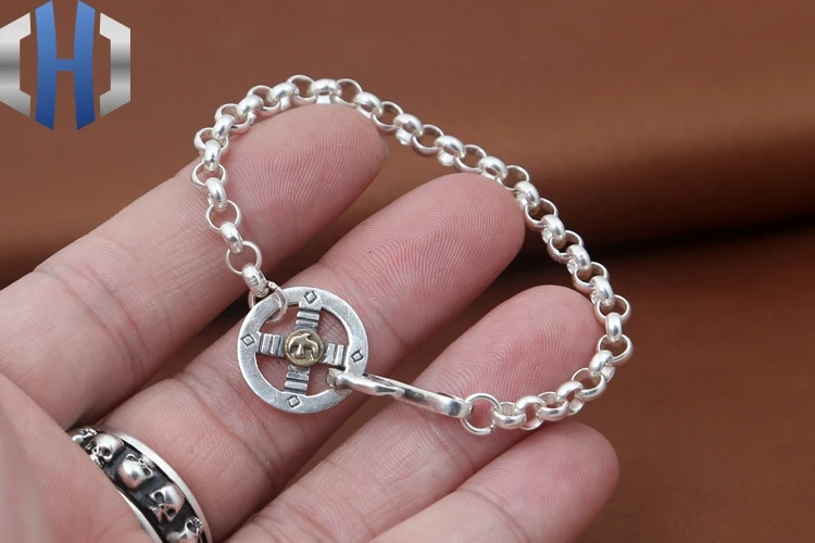 S925 Стерлинговое серебро, ювелирные изделия для мужчин и женщин, модный ретро браслет ручной работы Takahashi Goro Flying Eagle