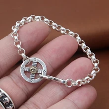 S925 Стерлинговое серебро, ювелирные изделия для мужчин и женщин, модный ретро браслет ручной работы Takahashi Goro Flying Eagle