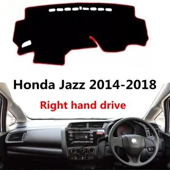

car dashboard cover for Honda Jazz 2014-2018 right hand drive Auto dashboard Aging protective mat carpet for Jazz 14-18