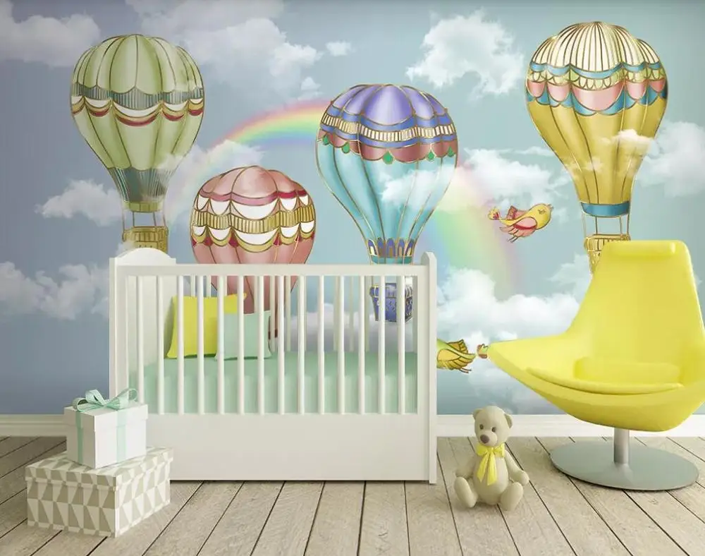 20341364 beibehang Customized modern hand-painted Nordic forest small animal concert children background papel de parede 3d wallpaper - Цвет: 20341364