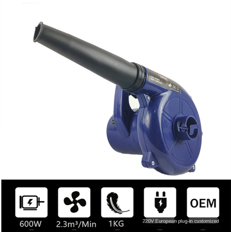 600W Electric Blower Industrial Soot Blower Handheld Household Dust Removal High Power Blower Air Blower Power Tools EU Plug gt 01 33w handheld garment steamer electric iron eu plug white