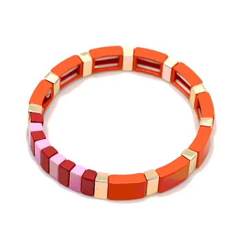 

Alloy Fashion Rainbow Bracelet Pulseras Mujer Bracelets Bohemian Summer Beach Fashion Jewelry Bracelet Women Colorful Bangle