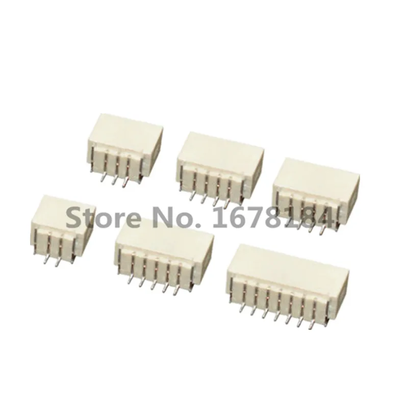 Коннектор SH1.0 SMD SMT под прямым углом 20 шт. штыревой разъем 1 0 мм 2P/3P/4P/5P/6P/7P/8P/9P/10P для