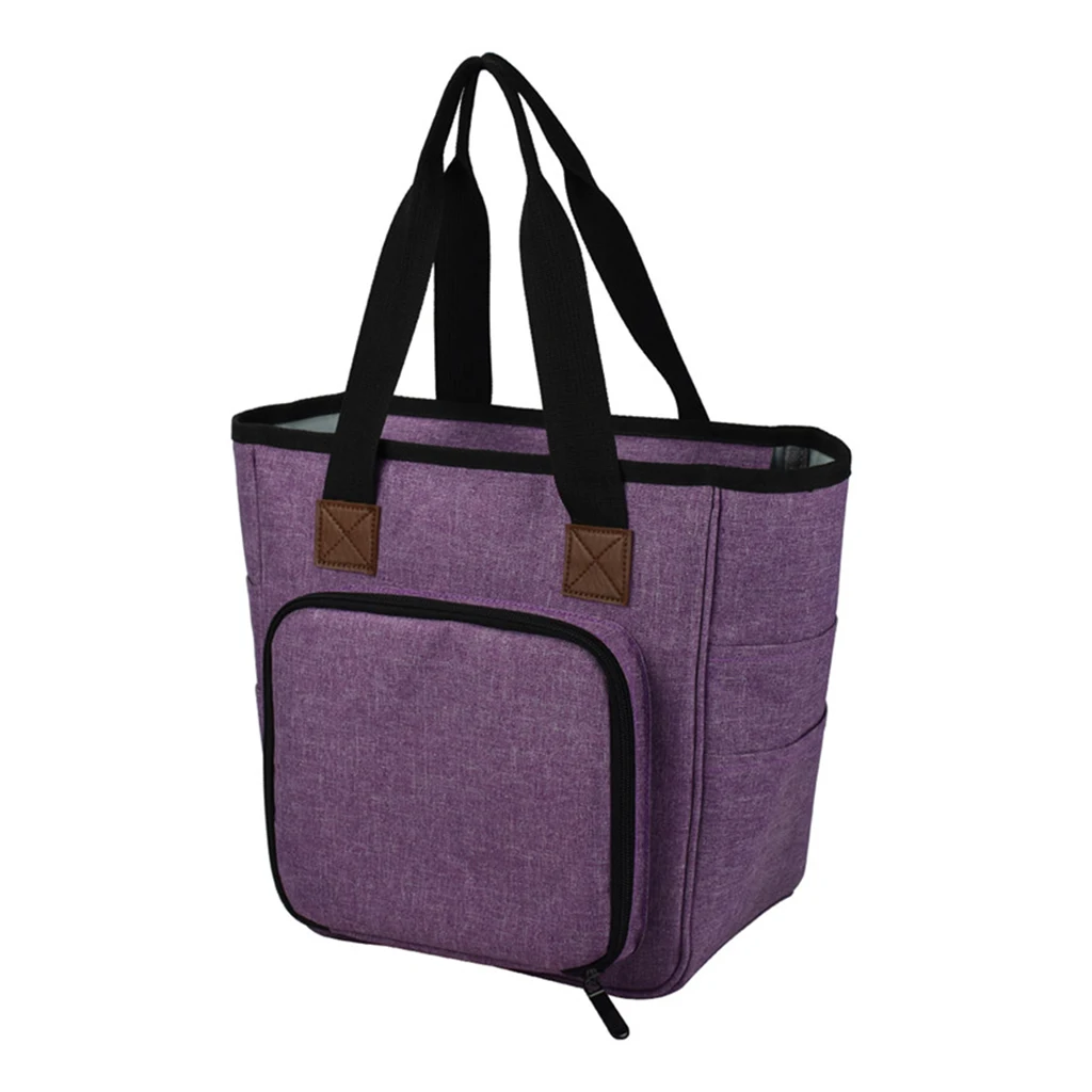 ^Cheap Large Knitting Tote Bag, Yarn Storage Bag for Carrying Projects, Knitting Needles, Crochet Hooks and Other Accessories, Purple ^Cheap Large Knitting Tote Bag, Yarn Storage Bag for Carrying Projects, Knitting Needles, Crochet Hooks and Other Accessories, Purple