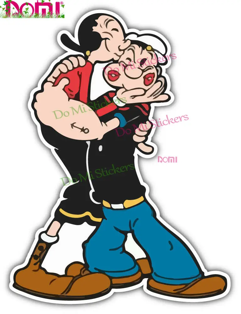 Olive Oyl Love Popeye Cartoon Car Bumper Window Locker Sticker Decal | Автомобили и мотоциклы