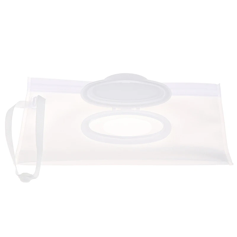 Portable Light Weight Cartoon Baby Kids Wet Wipes Clutch Carrying Bag Wet Paper Tissue Container Dispenser Snap-strap Pouch