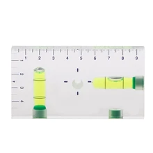 High Precision Transparent Two Direction Magnetic Level Bubble Mini Spirit Level A69D qase 10 10 29 mm square spirit level bubble with magnetic stripe transparent or green 1 piece