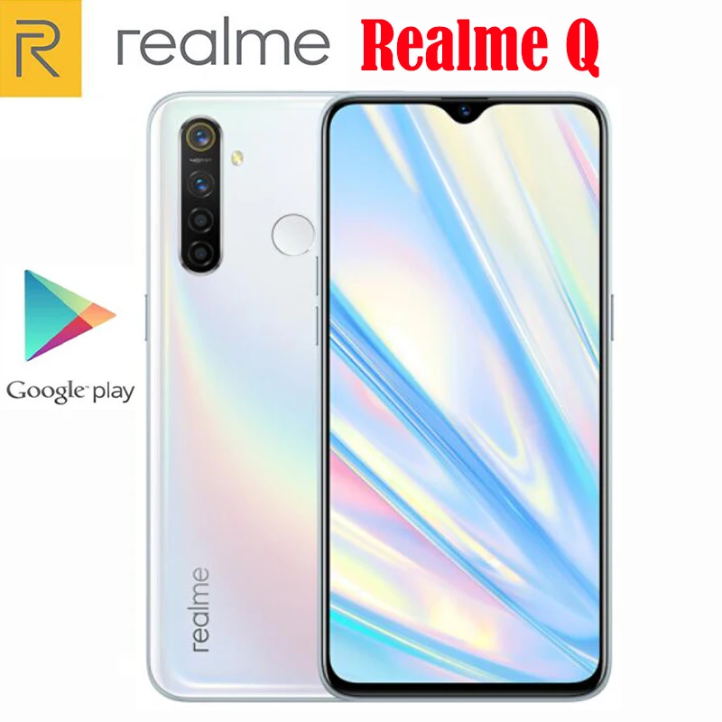 Новый оригинальный официальный сотовый телефон Realme Q 6 3 дюймов Android 9 0