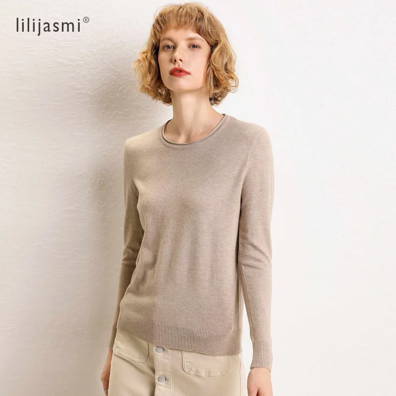 

2019 Women's Rolled O-neck Viscose Soft Pullover Sweater Must Have Basic Model Winter Solid Female Jumper 9 Colors #913