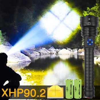 

Drop Shipping xhp90.2 most powerful led flashlight 5 Modes usb Zoom led torch xhp90 18650 or 26650 battery lamp Camping Hunting
