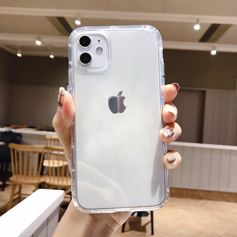 Прозрачный мягкий чехол PUNQZY из ТПУ для Apple iPhone XR 11 PRO MAX 7 8 PLUS XS 10 Противоударная