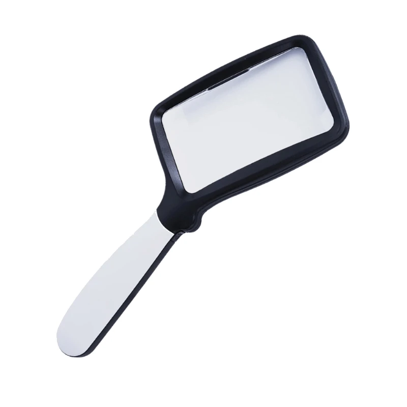 

Folding Handheld Magnifying Glass with 5LED Lightï¼ŒRechargeable 2X Large Rectangle Reading Magnifiers for Seniors Children Books