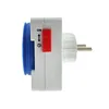 1PCS 24Hours Timer Switch EU Timer Plug in Mechanical Grounded Programmable Smart Countdown Switch Socket Indoor Auto Power off 3