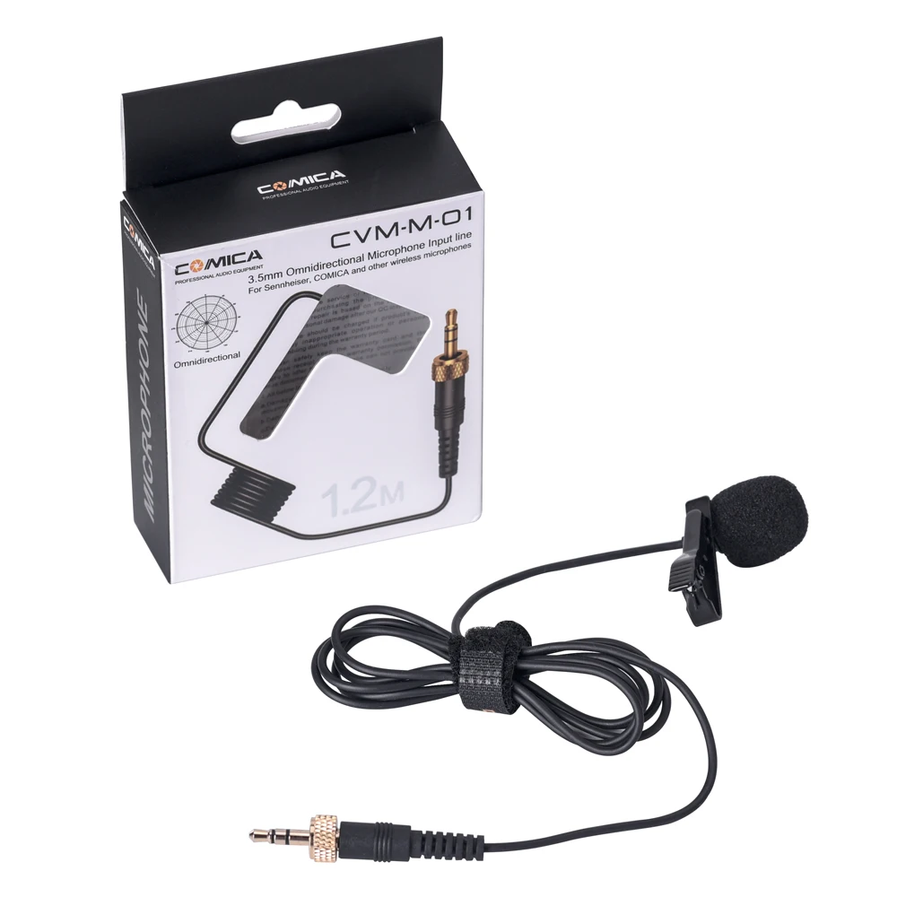 

Comica CVM-M-O1 3.5mm Omnidirectional Microphone Input Cable for Comica for Sennheiser and other wireless microphones