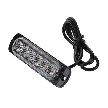 

Blue White DC12V-24V LED Car Motorcycle Safety Warnings Flash Strobe Light Lamp
