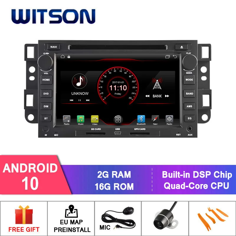Автомобильный радиоприемник WITSON Android 10 0 2 Гб ОЗУ 16 ГБ флеш памяти для CHEVROLET