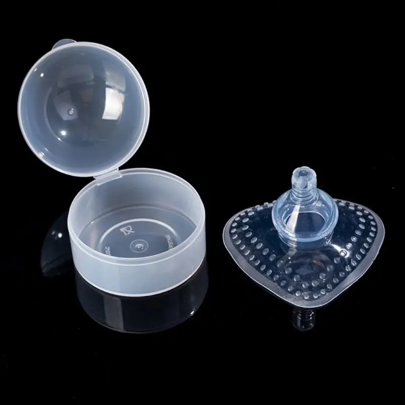Nipple Shields Contact Nipple Protector Breastfeeding Everters with Carrying Case Silicone