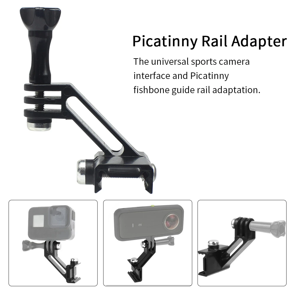 Portable Action Camera Mount Clamp Fit For Insta360 ONE R Base