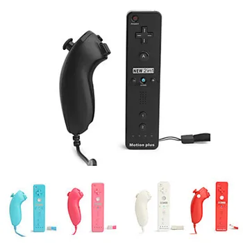 

For Nintendo Wii Nintend Wireless Remote Gamepad Controller Built-in Motion Plus Nunchuck Joystick Game Pad Game Accessories