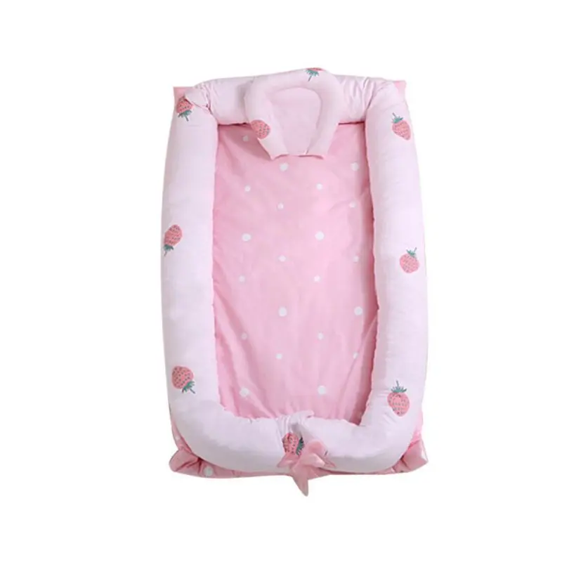 Детская кроватка для кровати портативный детский шезлонг для новорожденной кроватки дышащее и спящее Гнездо # p