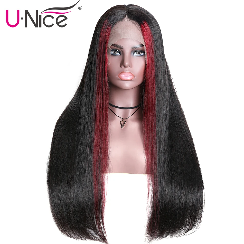 straight hair bundles wit...
