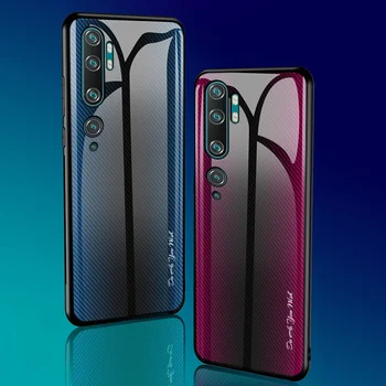 

30pcs/lot Tempered Glass Cover For Xiaomi Mi CC9 Pro Anti-Scratch Glossy Gradient Stripe Glass Hard Case For Xiaomi Mi Note 10