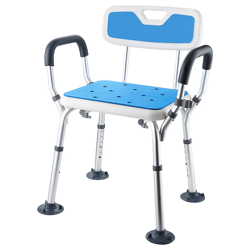 

Armrest Folding Bath Stool Anti-Slip Bathroom Chair for Elderly Handicapped Toilet Lift Shower Chairs for Seniors