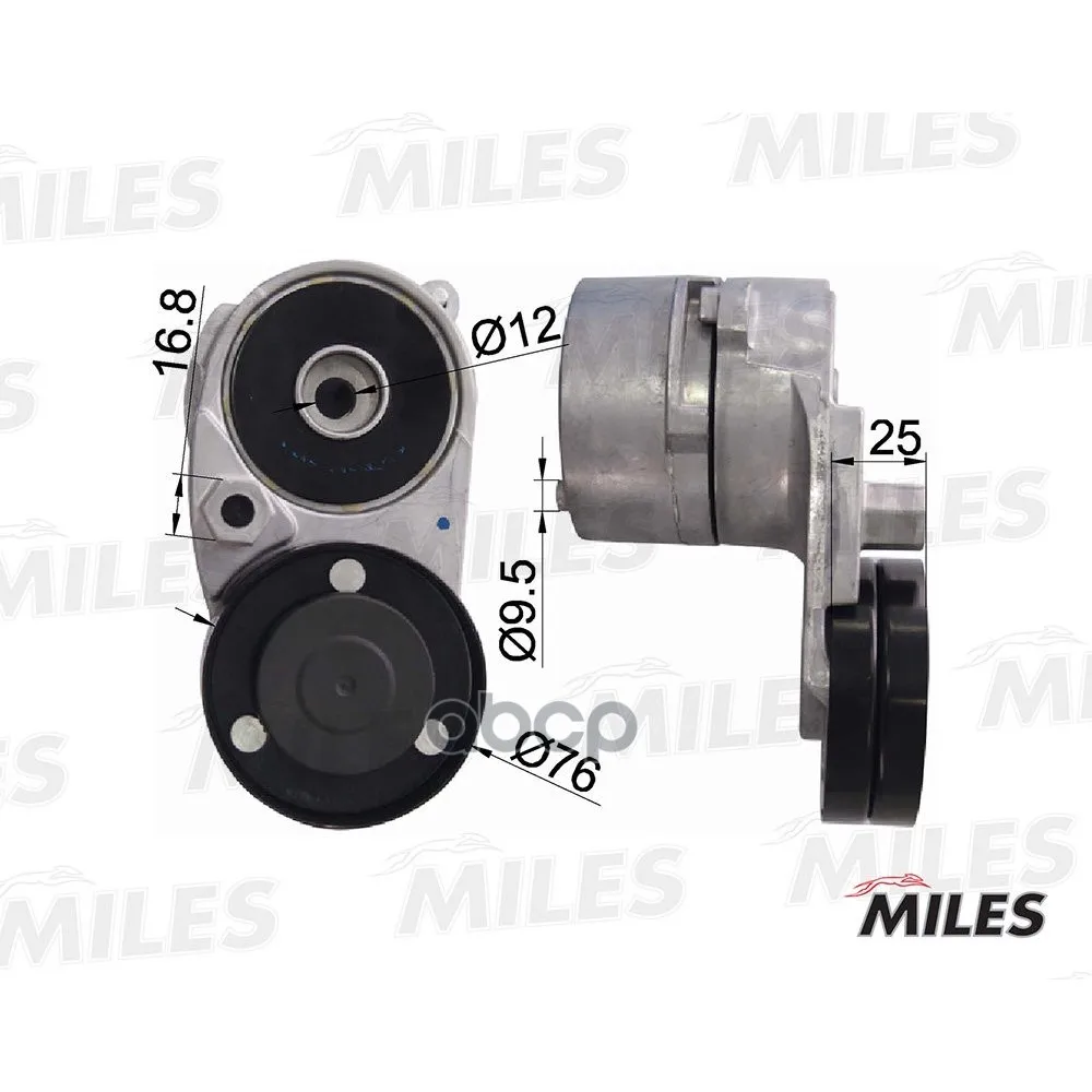Натяжитель Ремня Приводного Audi A4/A6/A8/Vw Passat 2.4-2.8 Miles Ag00072 Miles арт. AG00072