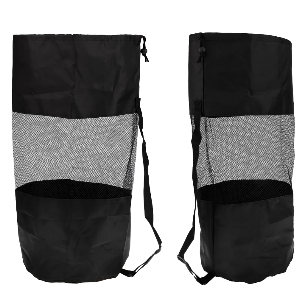 2Pcs Heavy Duty Mesh Dive Bag Drawstring Storage Pouch Scuba Diving Snorkel Swimming for Water Sports 