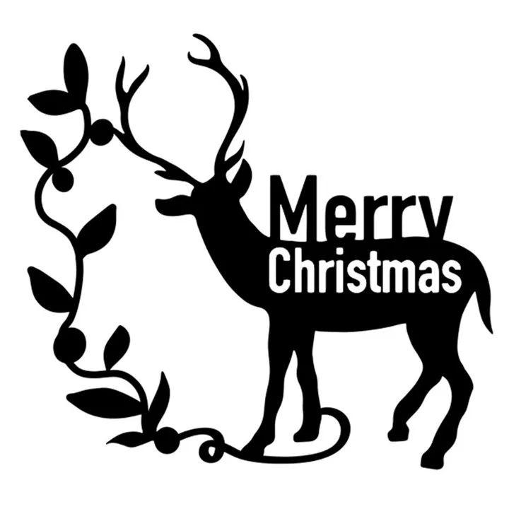 Металлические Вырубные штампы DiyArts с оленем и надписью &quotMerry Christmas&quot Скрапбукинг