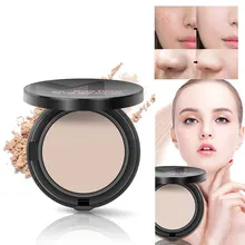 1 шт., Натуральный Порошок для лица, покрытие, контроль жирности, отбеливающий консилер, стойкий макияж, пудра