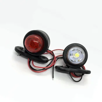 

4x Side Marker Lights LED Red/White Outline Lamp Car Truck 12V/24V Taillights