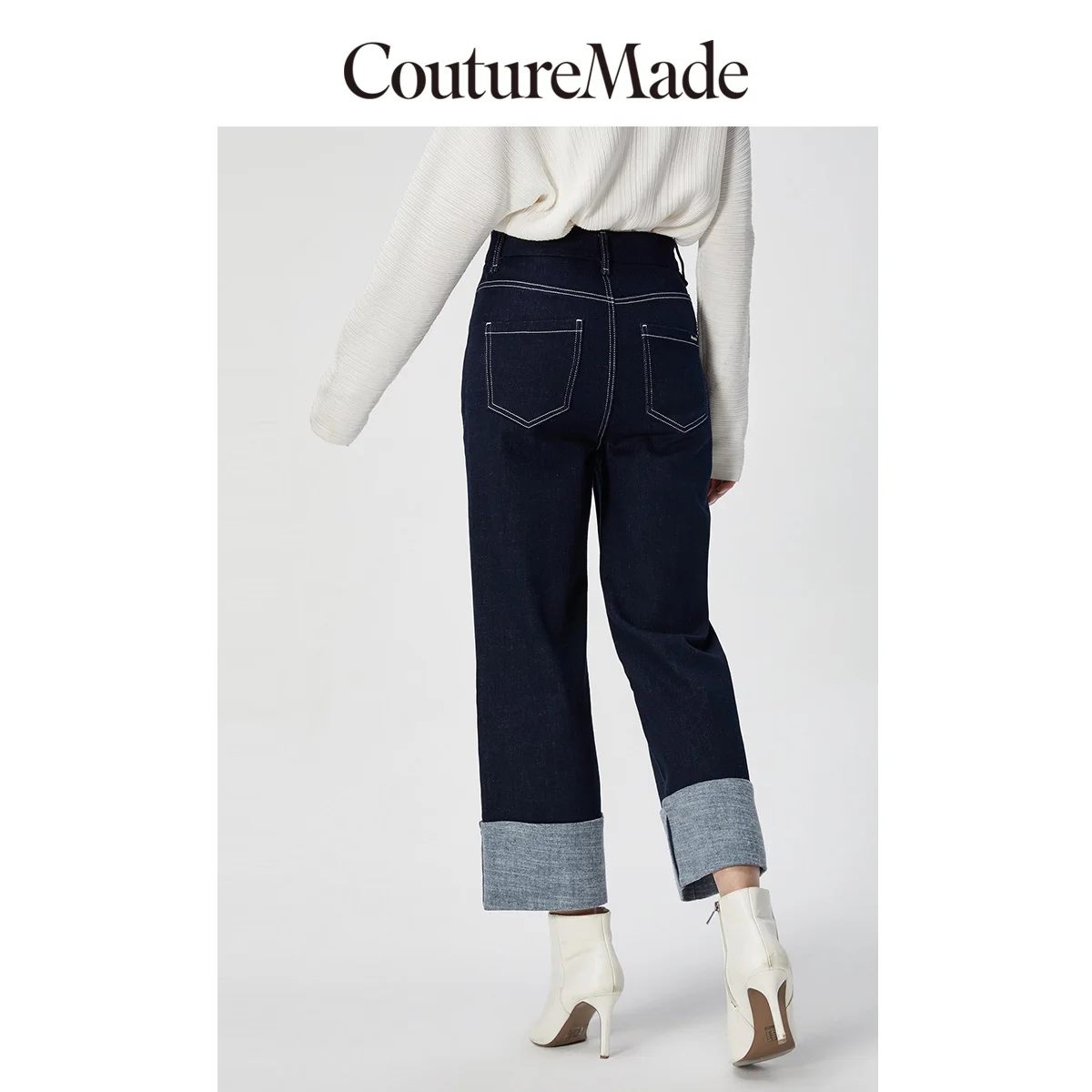 Прямые укороченные джинсы с высокой талией Vero Moda CoutureMade | 319349515