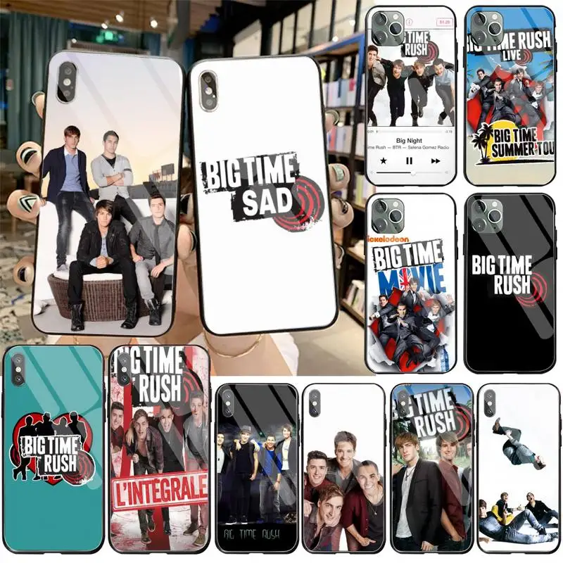 Милый чехол для телефона Btr Big Time Rush из закаленного стекла iPhone 11 Pro XR XS MAX 8X7 6S 6 Plus SE