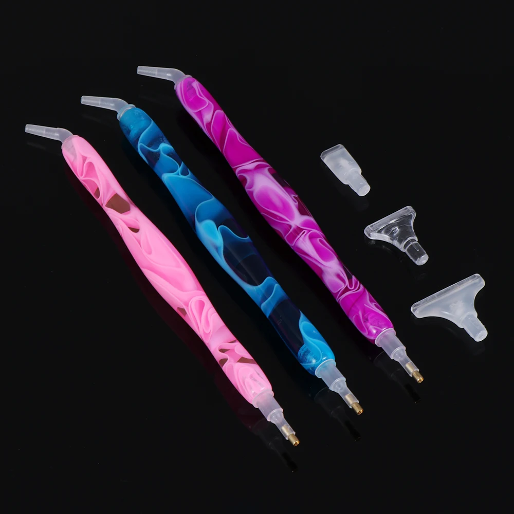 1 PC New 5D Resin Diamond Painting Pen Resin Point Drill Pens Cross Stitch Embroidery DIY Craft Nail Art Sewing Accessories