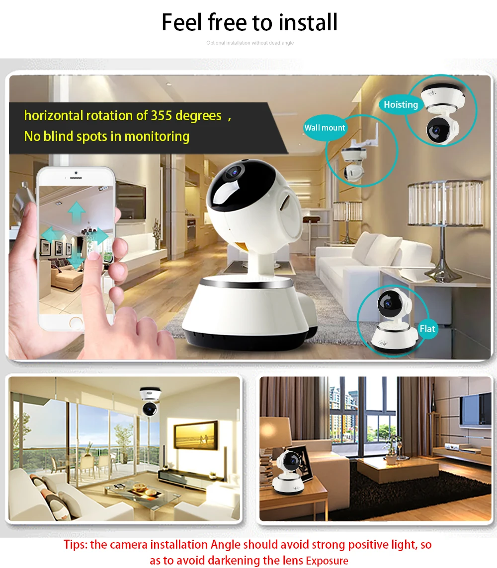 N_Eye-Wireless Câmera IP para segurança doméstica, nuvem