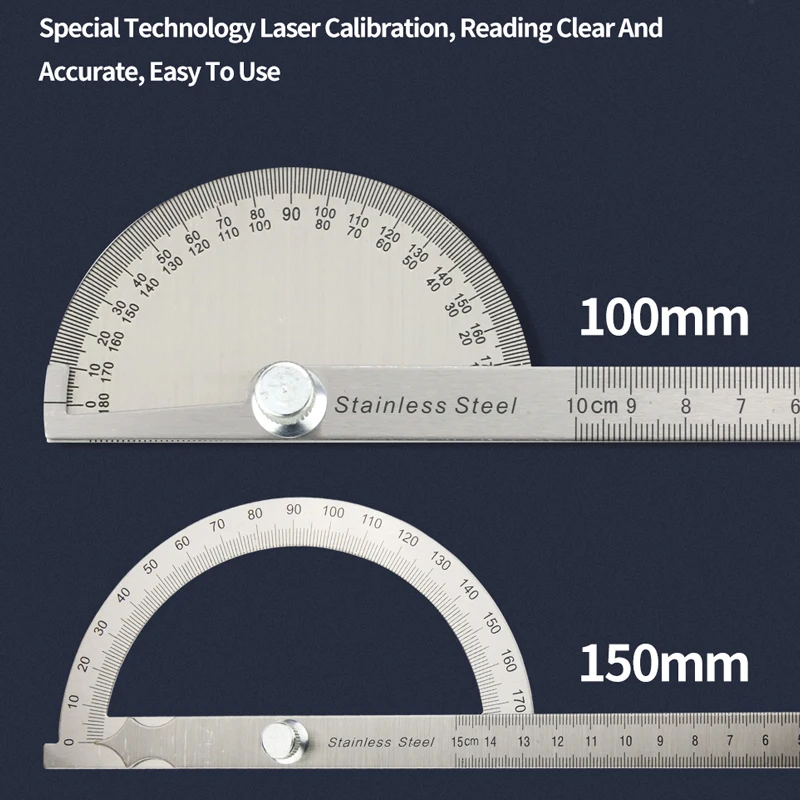 Multi Angle Ruler Stainless Steel Protractor Measuring Instruments Metal Angle Finder Carpenter Tools Meter Goniometer