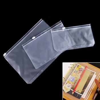 

New A5/A6 Transparent PVC Storage Card Bag for Traveler Notebook Diary Planner Zipper Bag Filing Products