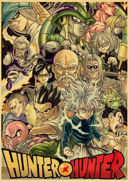 Vintage Hunter X Hunter Posters Retro Kraft Paper Anime Poster Wall Art  Decor Hd Print Wall Poster Home Room Bar Art Painting - Painting &  Calligraphy - AliExpress