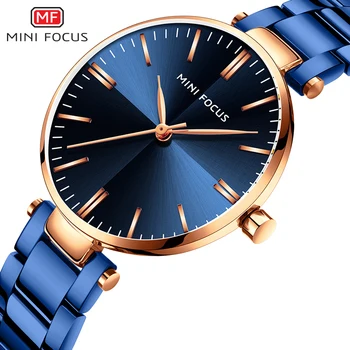 

MINI FOUCS Women Watches Waterproof Stainless Steel Quartz Ladys Watch Relogio Feminino Luxury Brand Fashion Ladies Wristwatches