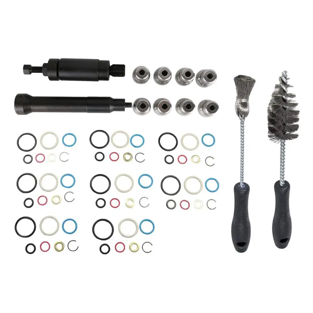 

Injector Sleeve Cup Removal&Install Tool Kit Injector Sleeves Cleaner Puller For Ford 2003-10 Powerstroke 6.0L Car Repiar Tool