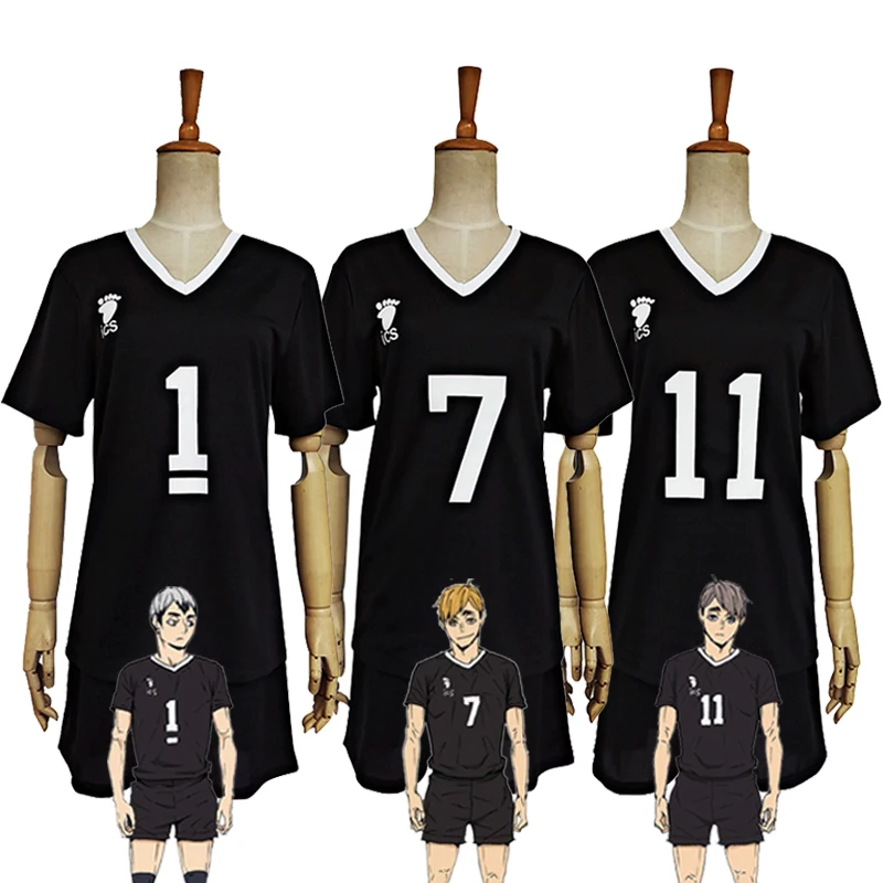 Haikyuu! Униформа униформы иноризаки Осаму Мия атсуму шоол Джерси команды