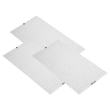 

3pcs Replacement Cutting Mat Transparent Adhesive Mat with Measuring Grid 12 * 24 Inch for Silhouette Cameo Cricut Explore