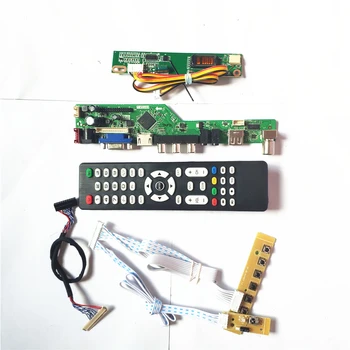 

For LP171WX2-TLB1/TLB2 T.V56 controller board LCD display panel 1CCFL 30Pin LVDS Remote+Inverter+keyboard VGA HDMI AV USB RF Kit