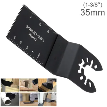 

35mm Black Reciprocating Tungsten Steel Saw Blade Power Tool Accessories with Sharp Tooth for Wood Cutting / Sheet Grinding